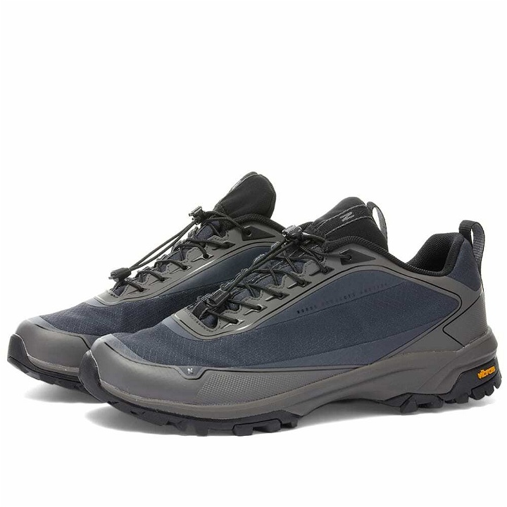 Photo: Norse Projects Men's Lace Up Hiking Sneakers in Battleship Grey