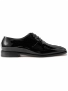 Manolo Blahnik - Whole-Cut Patent-Leather Oxford Shoes - Black