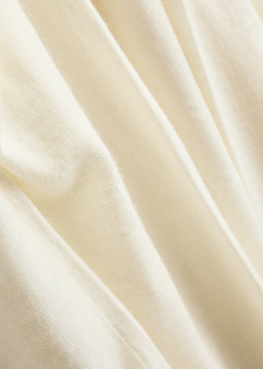 Forte_forte Roll-neck Wool Jumper Cream