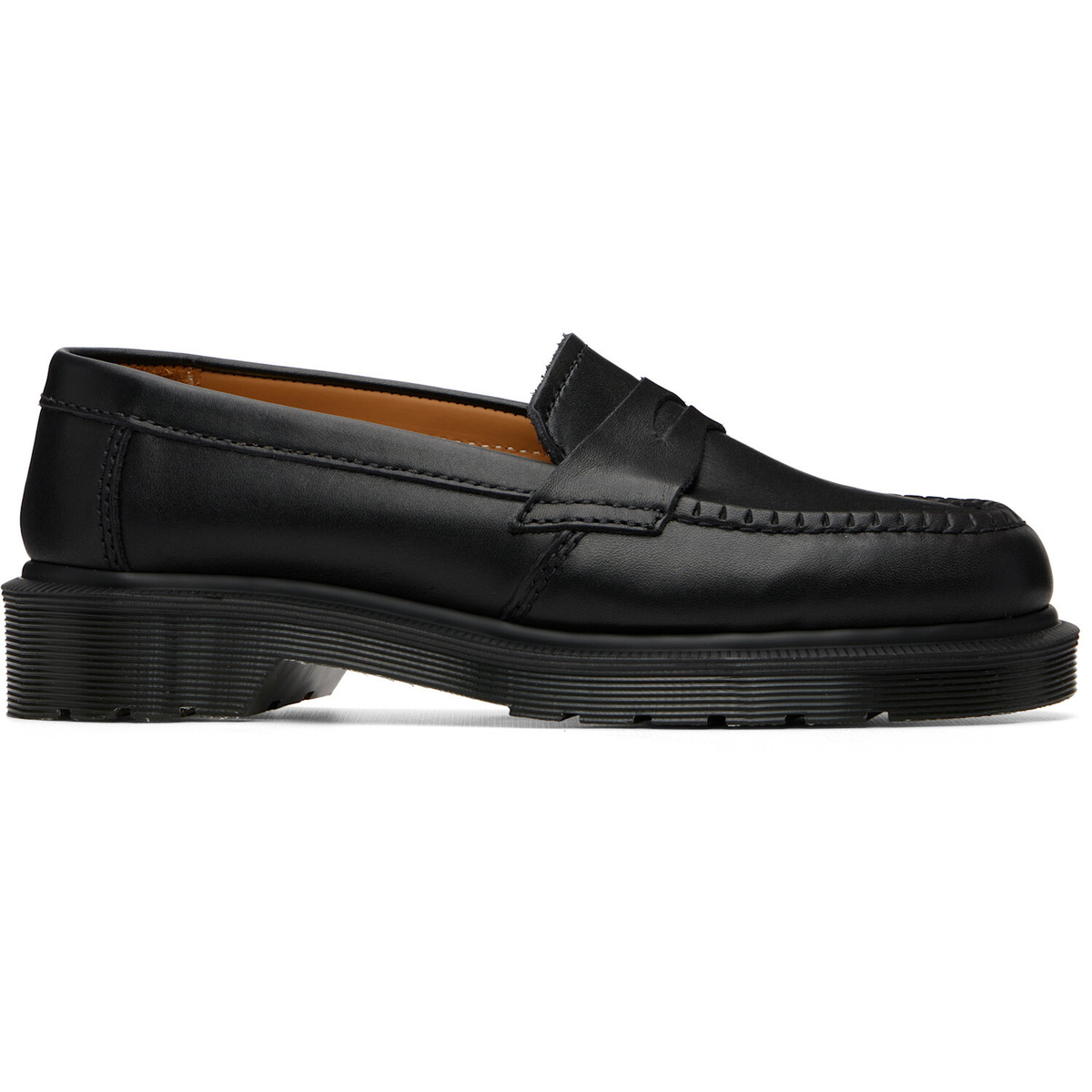 Dr. Martens Black Delapre 'Made In England' Classic Loafers