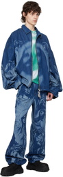 Gerrit Jacob Blue Wide-Leg Jeans