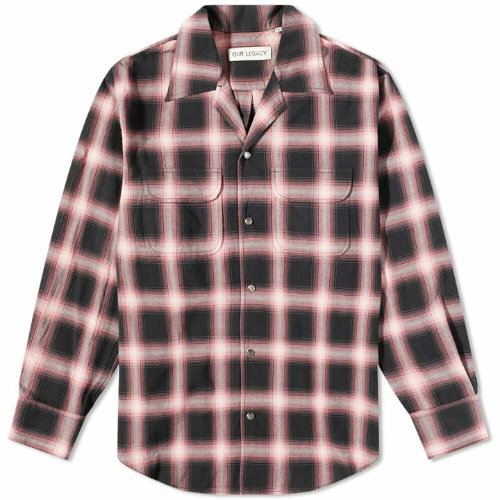Photo: Our Legacy Men's Poco Check Shirt in Red Check