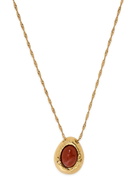 Anni LU Cherry On Top 18kt Gold-plated Necklace - Red - One Size