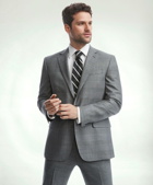 Brooks Brothers Men's Explorer Collection Regent Fit Prince of Wales Suit Jacket | Grey