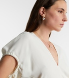 Octavia Elizabeth 18kt yellow gold (750/1000) earrings with diamonds and pearls