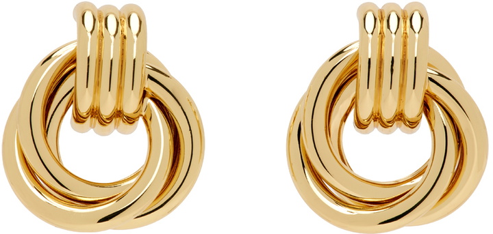 Photo: ANINE BING Gold Triple Knot Earrings