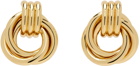 ANINE BING Gold Triple Knot Earrings