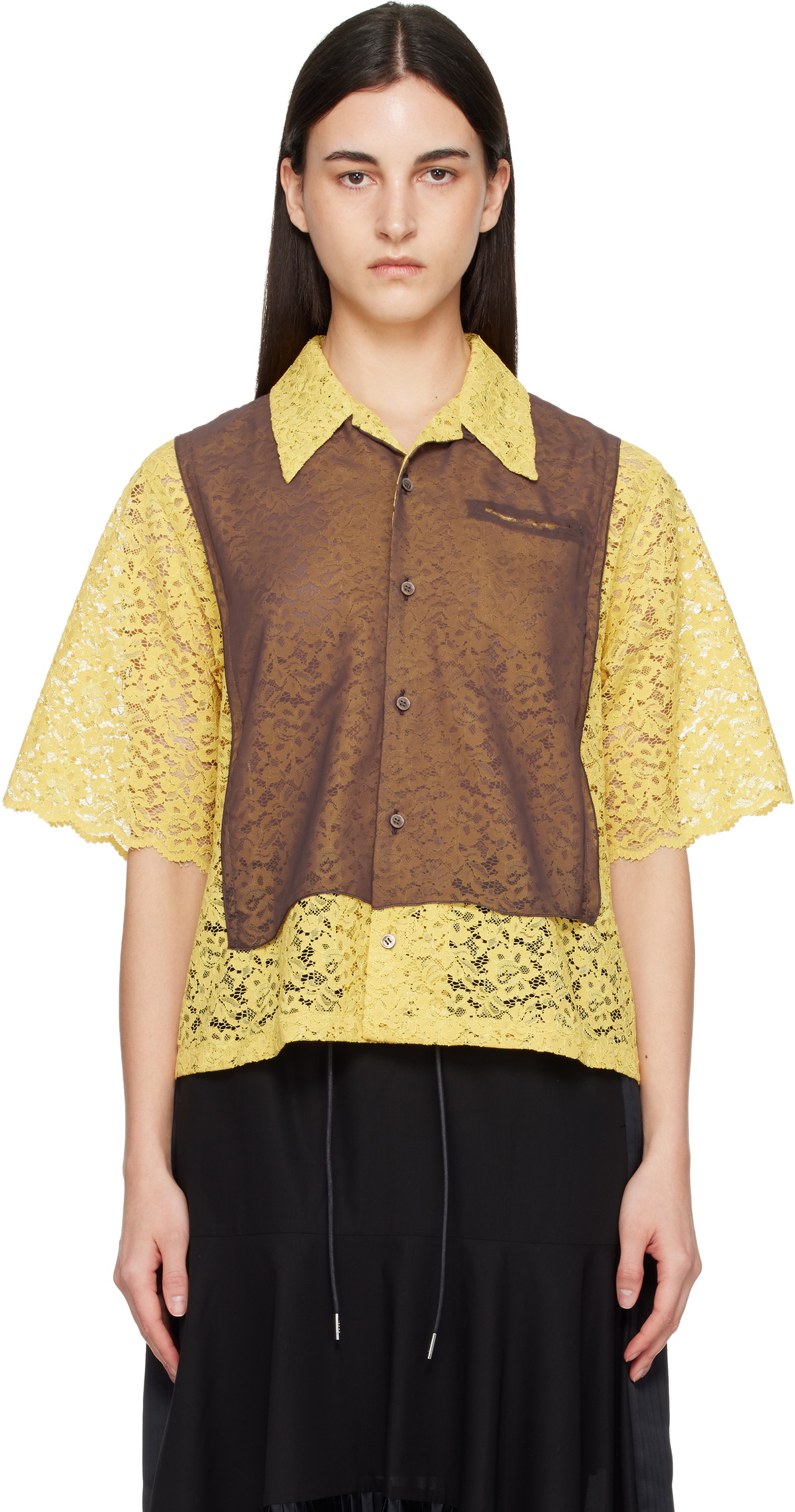 UNDERCOVER Yellow & Brown UP1F1406 Shirt