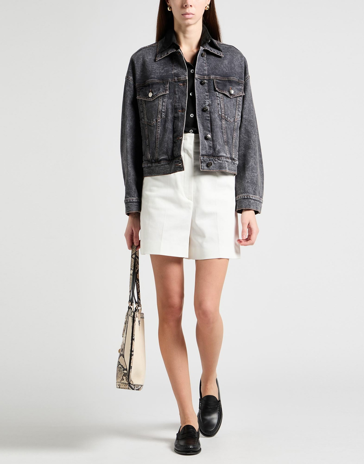 Peserico Womens Denim outerwear in Grey