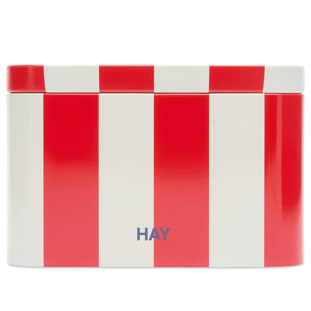 HAY Tin Container - Small in Red/Off-White 