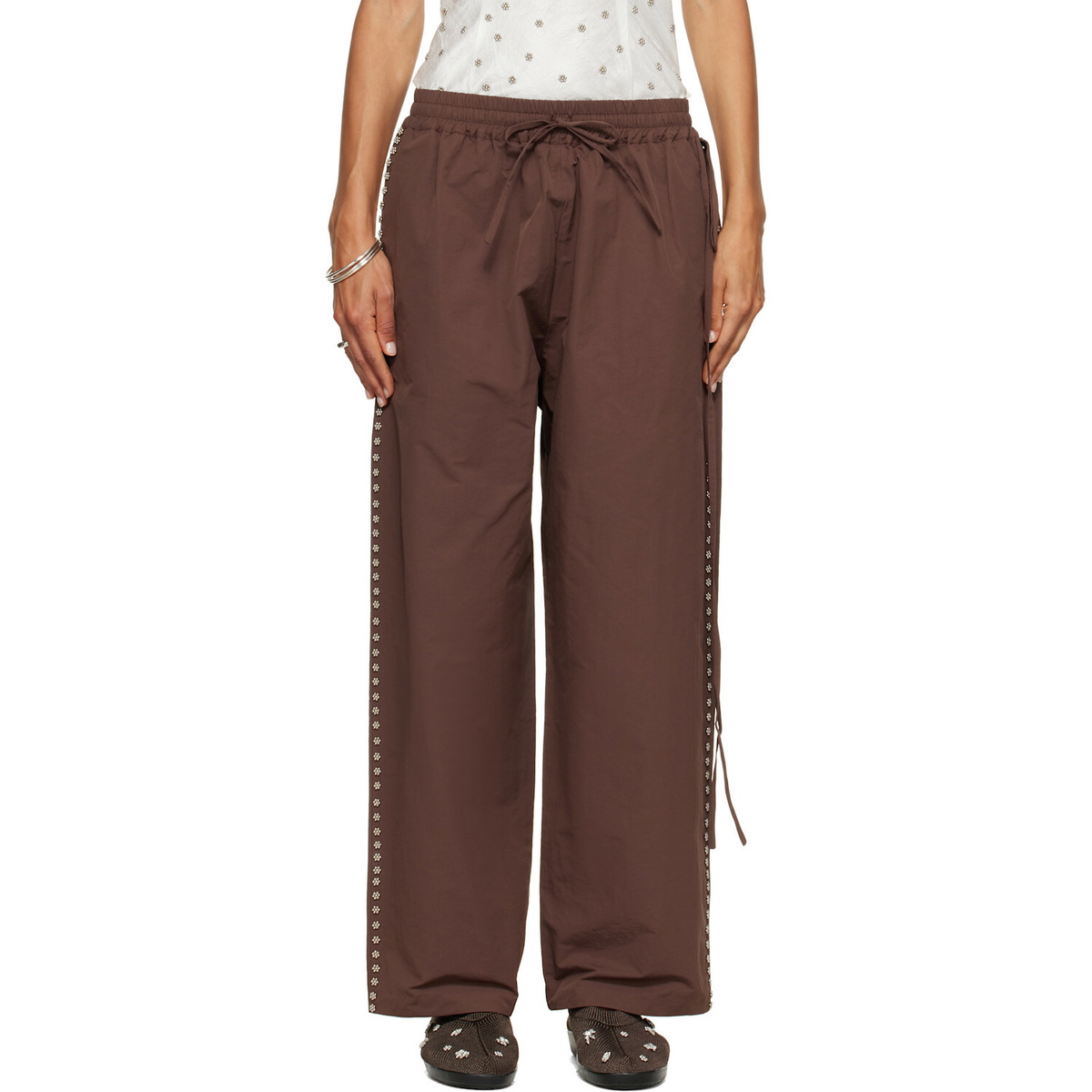 RESCHA SSENSE Exclusive Brown Tracking Pants