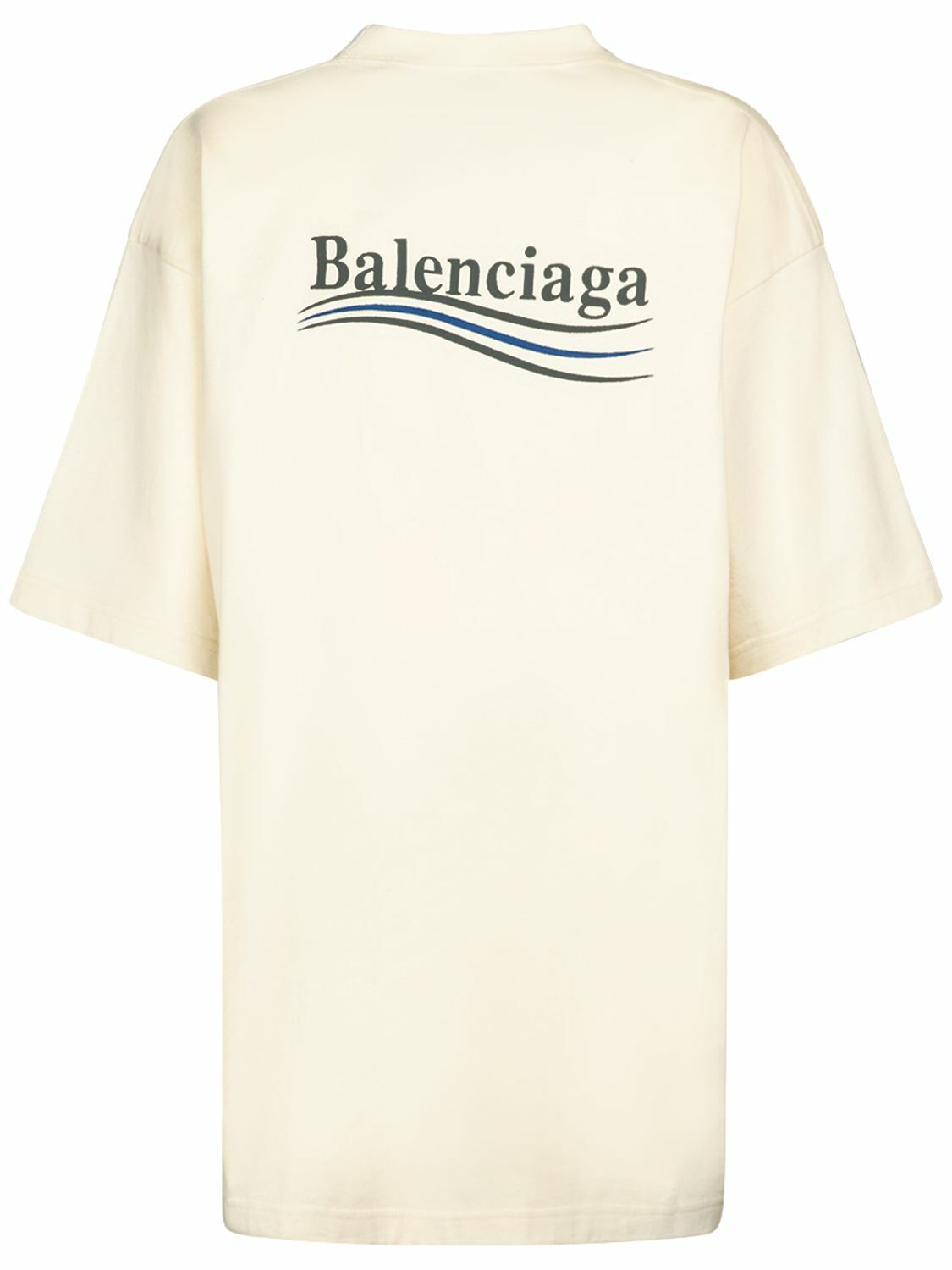 BALENCIAGA - Political Campaign Cotton T-shirt Balenciaga