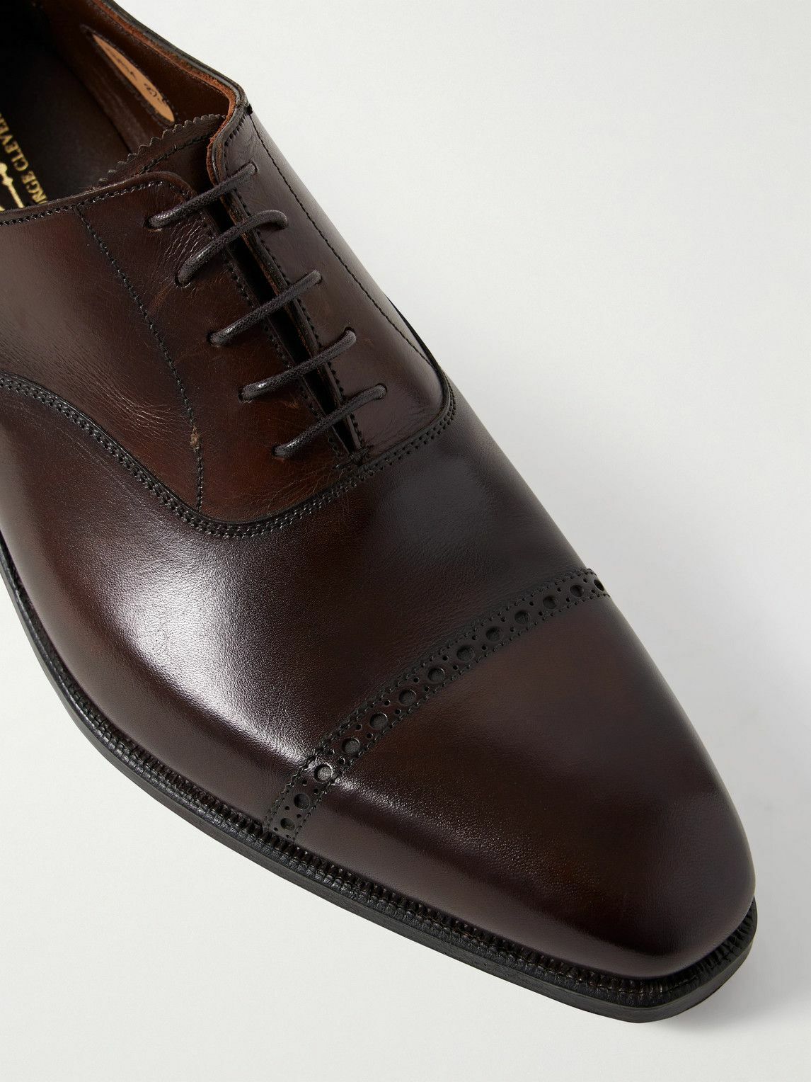 George Cleverley - Charles Cap-Toe Leather Oxford Shoes - Brown