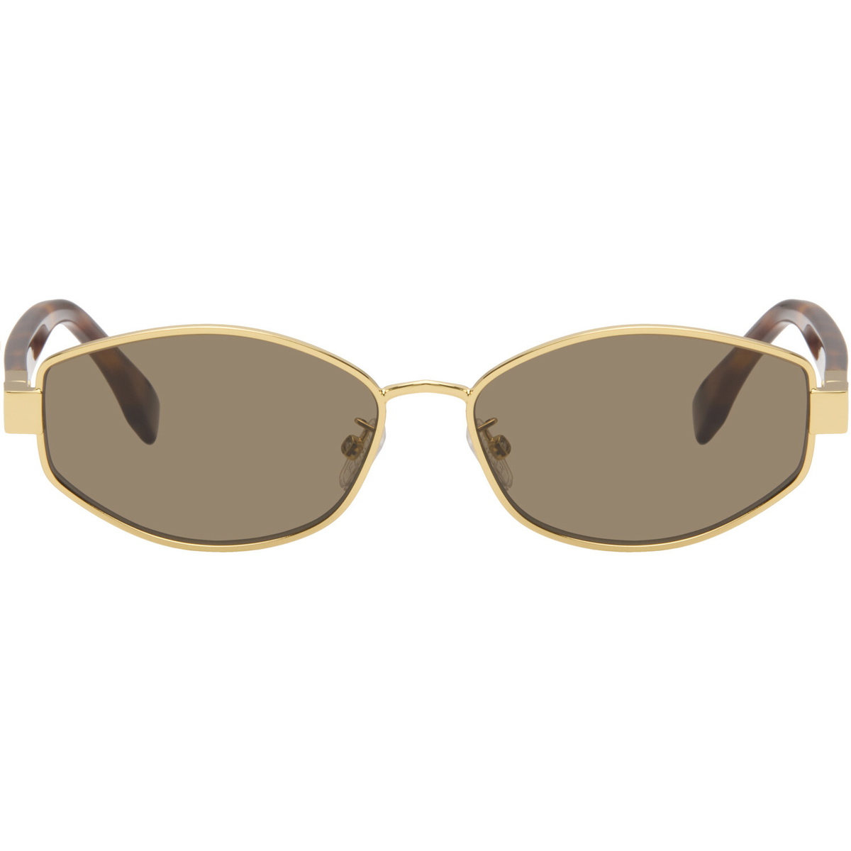 Fendi Gold Baguette Sunglasses