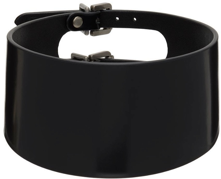 Photo: We11done Black Wide Double Buckle Choker