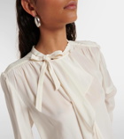 Isabel Marant Utah ruffled silk crêpe blouse