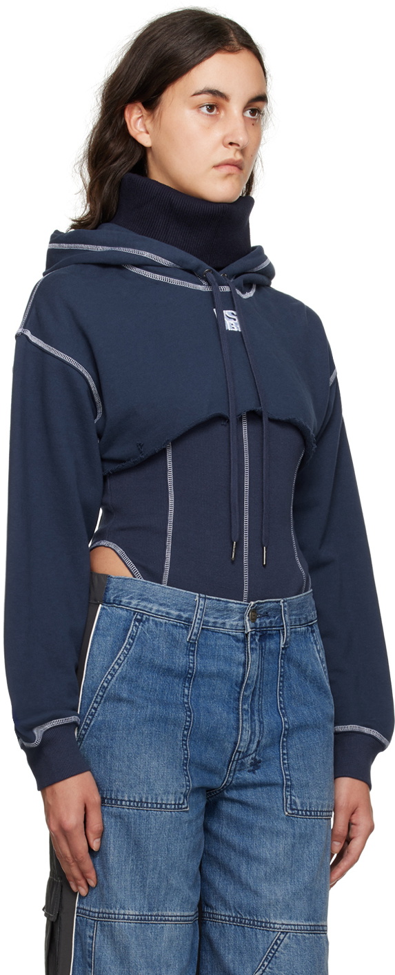 Ksubi Navy Pursuit Hoodie