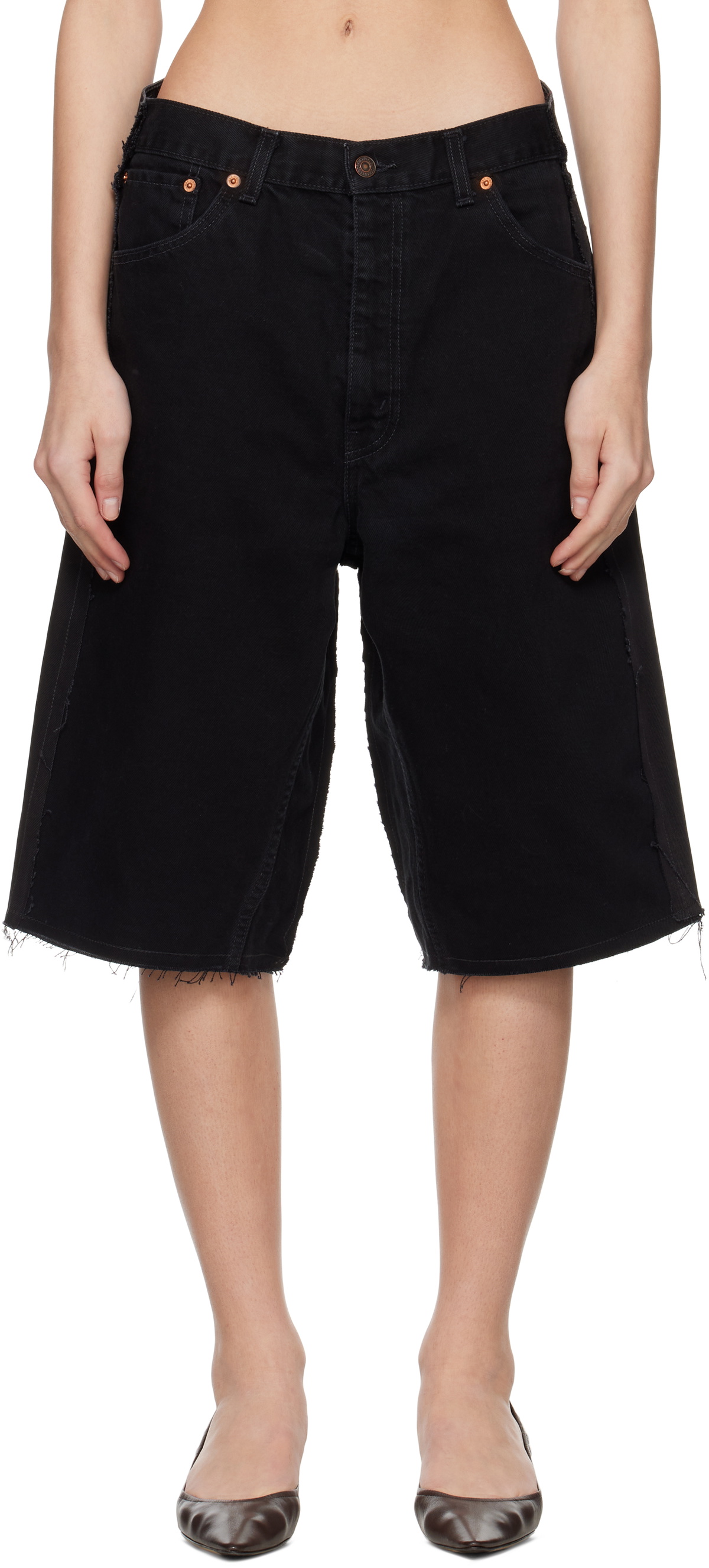 Prototypes Black New Denim Shorts