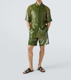 Dries Van Noten Sequined Bermuda shorts