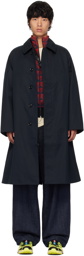 nanamica Navy Balmacaan Coat