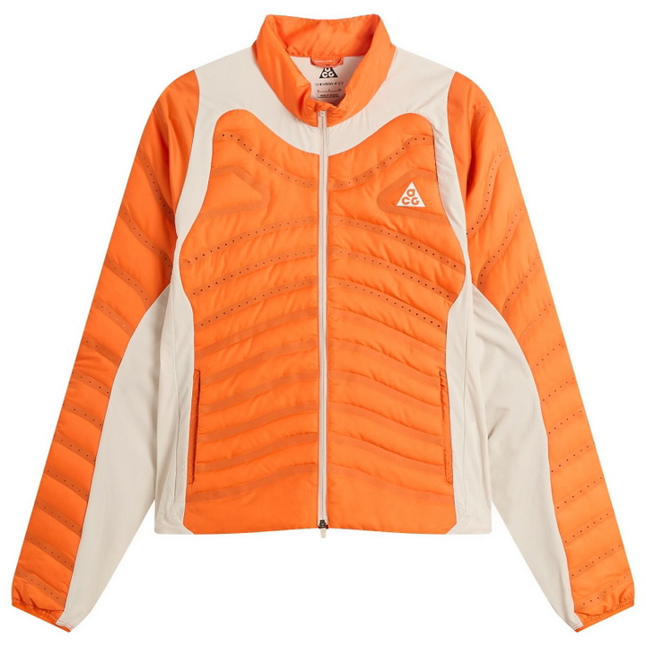 Photo: Nike Women's ACG Lava Loft Jacket in Safety Orange/Summit White