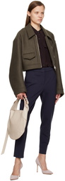 Victoria Beckham Brown Utility Shirt