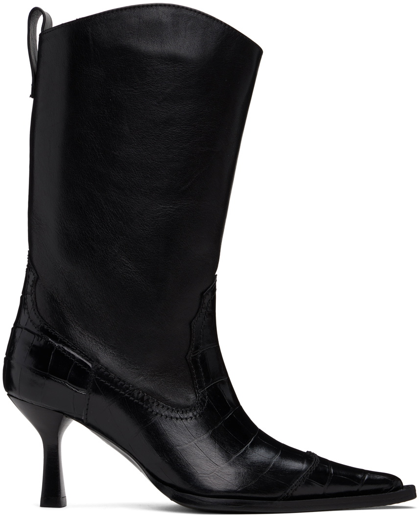 sample leather heel boots/our legacy似 sample leather heel boots⁄our legacy似