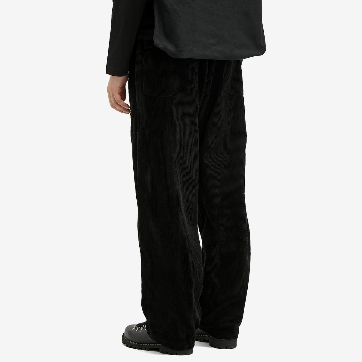 Engineered Garments Men's Fatigue Pant in Black 8W Corduroy Engineered  Garments