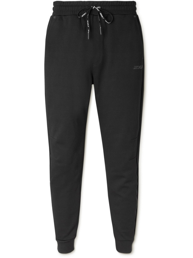 Photo: 2XU - Commute Tapered Cotton-Blend Jersey Sweatpants - Black