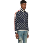 Gucci Navy and Off-White GG Track Jacket