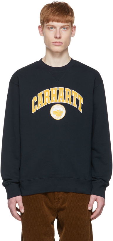 Photo: Carhartt Work In Progress Navy Berkeley Sweatshirt