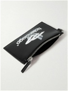 Balenciaga - Logo-Print Leather Cardholder with Lanyard