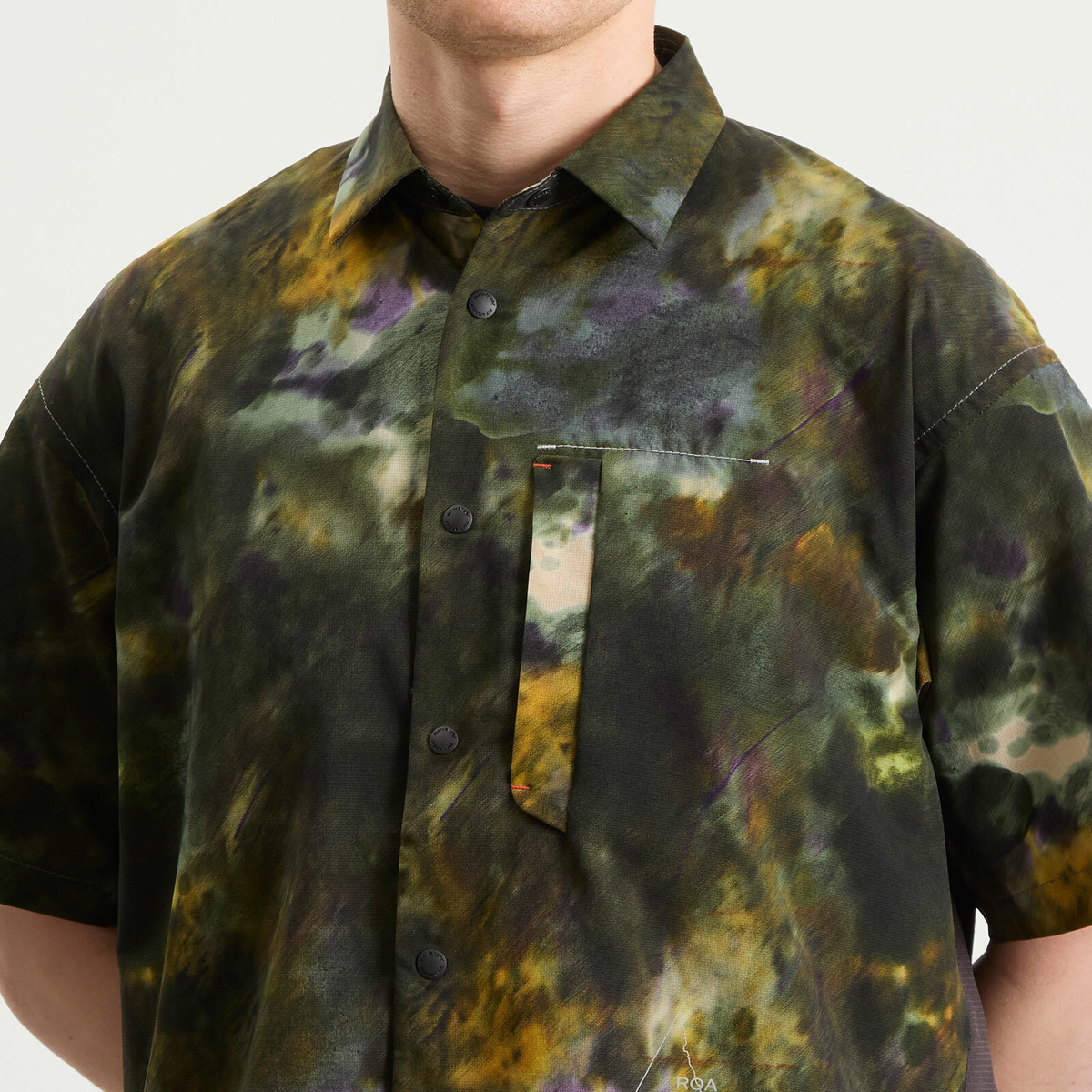and wander Men's x ROA Printed Breathable Shirt in Camo
