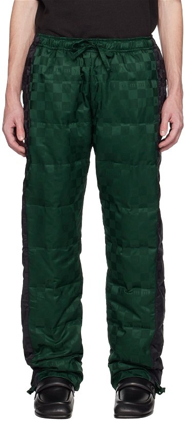 Photo: Tommy Jeans Green & Black Checkerboard Down Trousers
