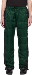 Tommy Jeans Green & Black Checkerboard Down Trousers