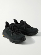 Hoka One One - Kaha 2 Low GTX GORE-TEX® and Canvas-Trimmed Nubuck Hiking Sneakers - Black