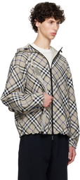 Burberry Gray Check Reversible Jacket