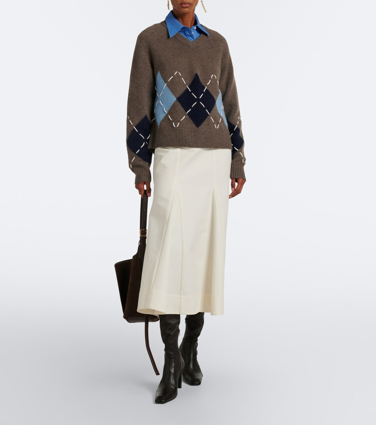 Arch4 Sloane argyle cashmere sweater