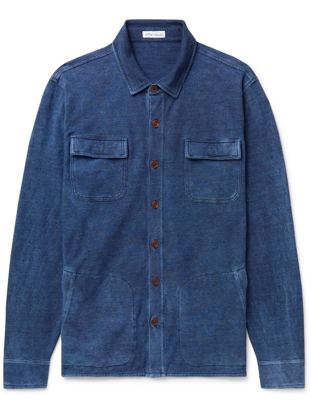 Photo: Peter Millar - Indigo-Dyed Cotton Shirt Jacket - Blue