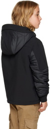 C.P. Company Kids Kids Black Shell-R Mixed Jacket