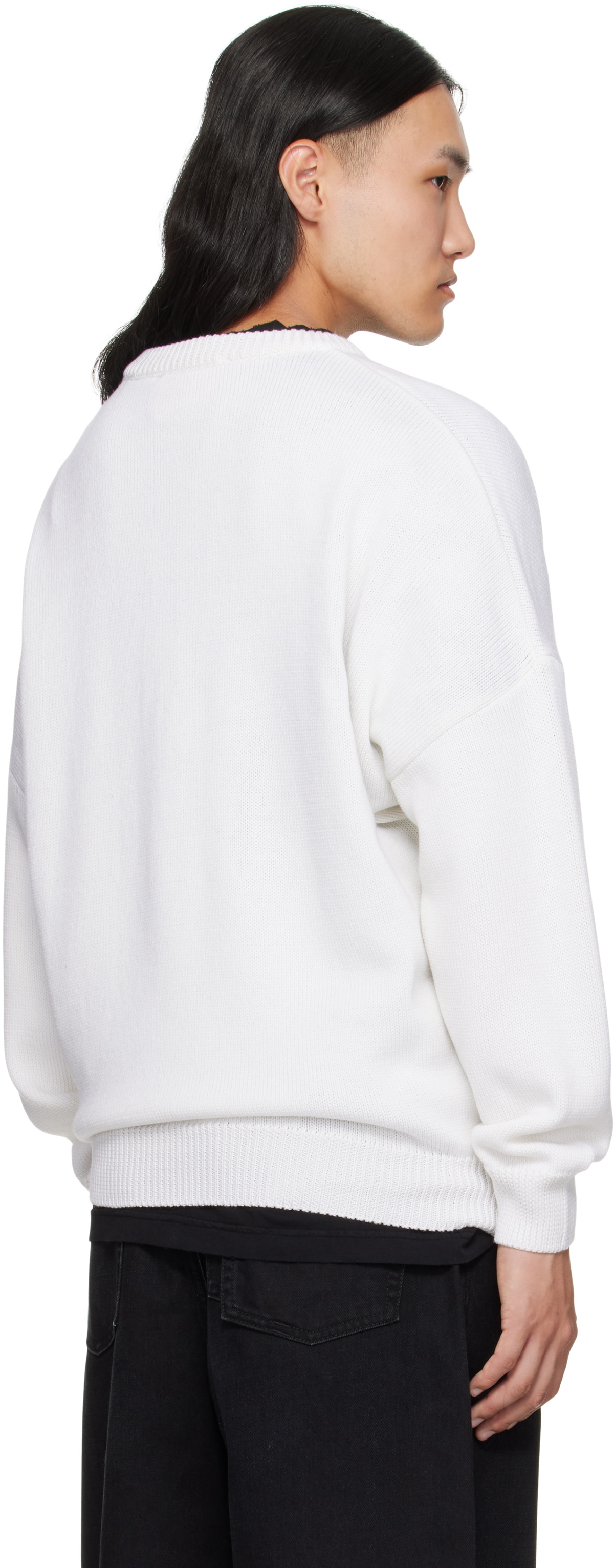 032c White Selfie Sweater