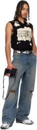 MM6 Maison Margiela Silver Patent Faux-Leather Belt