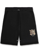 AMIRI - M.A. Logo-Print Cotton-Jersey Drawstring Shorts - Black