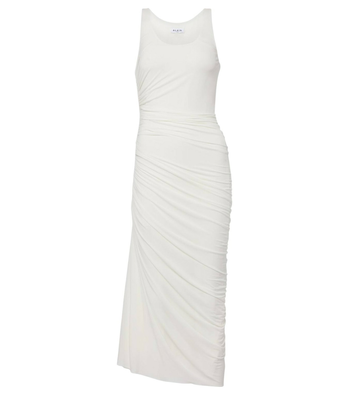 Alaïa Jersey and mesh maxi dress ALAÏA