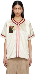 Bode Off-White Redtail Baseball Shirt