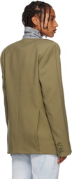VTMNTS Khaki Double-Breasted Blazer