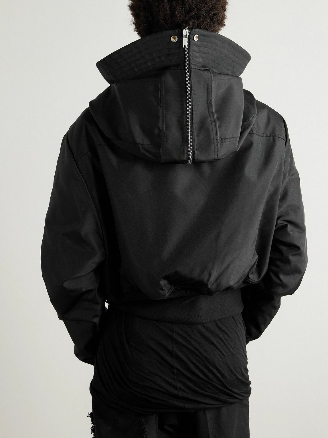 DRKSHDW by Rick Owens - Alice Cropped Padded Nylon-Canvas Hooded