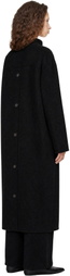 LISA YANG Black Doublé Button Coat