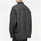 Balenciaga Men's Parka Jacket Overshirt in Black