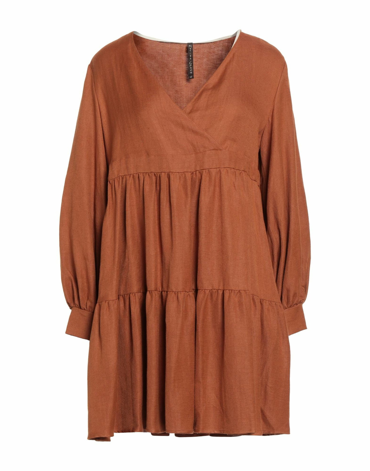 Manila Grace Womens Mini dress Tan